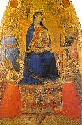 Ambrogio Lorenzetti Madonna and Child Enthroned with Angels and Saints Sweden oil painting reproduction